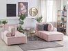 Modular Fabric Sofa Set Pink TIBRO_825934