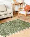 Cotton Area Rug Monstera Leaf Pattern 200 x 300 cm Green SARMIN _853999