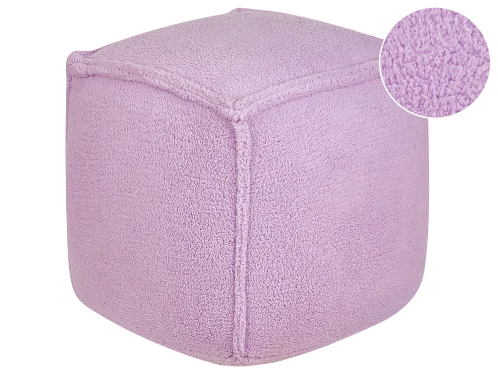 Puf ALIPUR Boucle Fioletowy