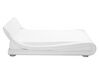 Vodná posteľ z umelej kože 160 x 200 cm biela AVIGNON_704899