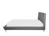 Fabric EU King Size Bed Grey TOURS_727963