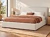 Ottoman Bed LAVAUR Boucle Off-White 180 x 200 cm (EU Super King)