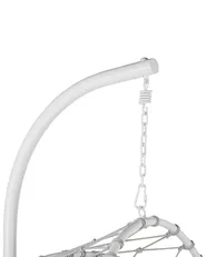 Hanging Chair with Stand ADRIA Metal White_844420