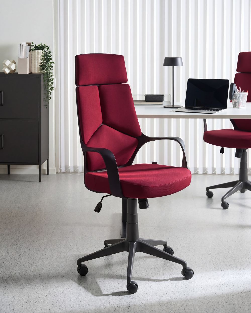 Chaise de bureau DELIGHT Rouge Bordeaux