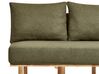 2 Seater Boucle Sofa with Table Dark Green SALO_932542