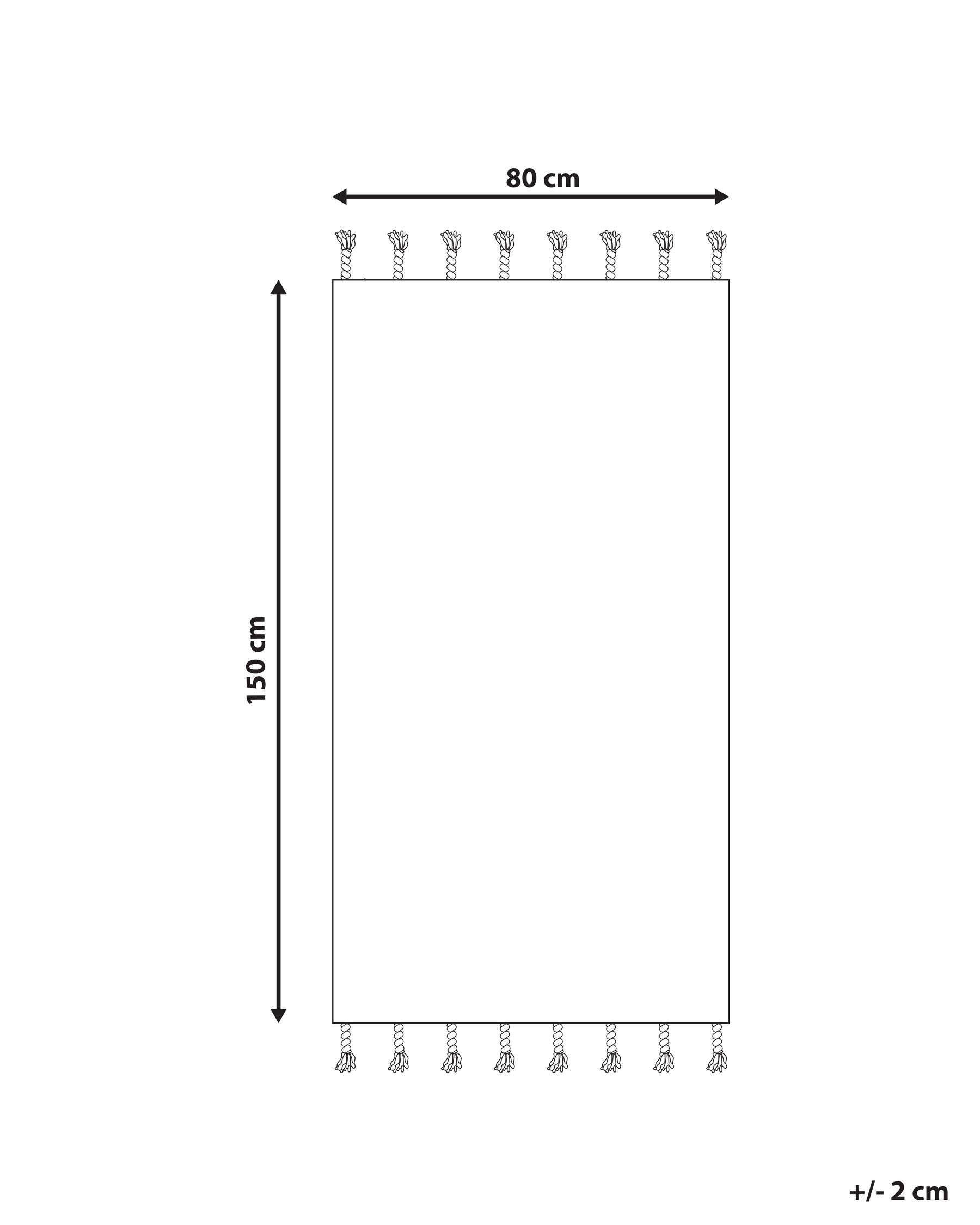 Cotton Area Rug 80 x 150 cm Black and White KHEMISSET_830847 Cotton Area Rug 80 x 150 cm Black and White KHEMISSET_830847