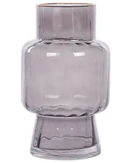 Wazon na kwiaty MEGALO 26 cm Szkło Szary_838297