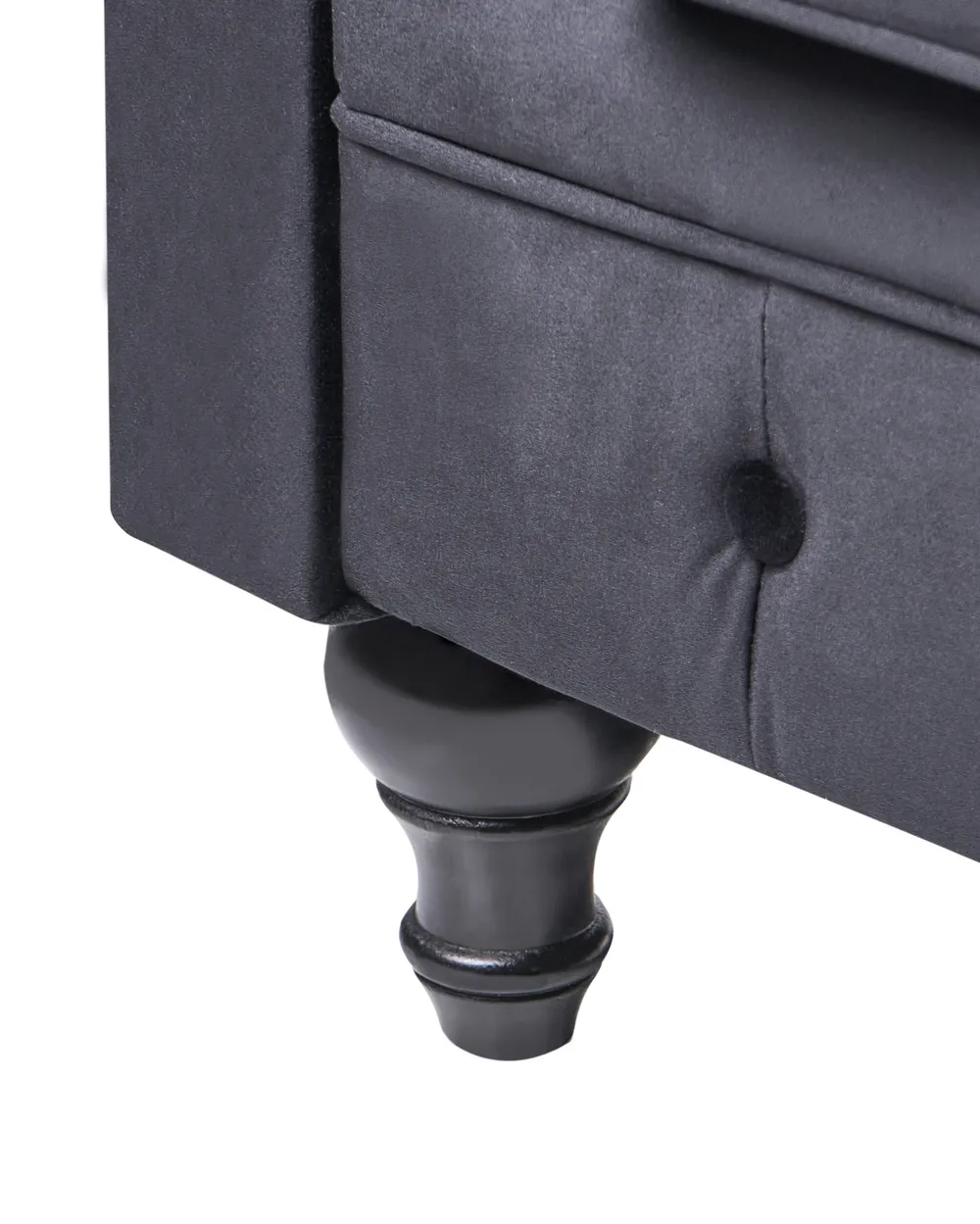 Poltrona CHESTERFIELD Velluto Nero_705678