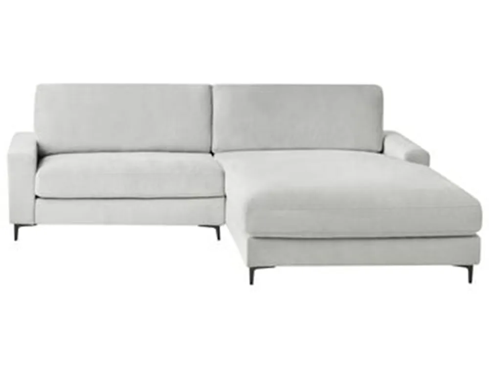 Corner Sofa MALOY Chenille Light Grey Left Hand_1183778