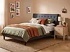Cama Tela SAVERNE 160 x 200 cm Gris oscuro