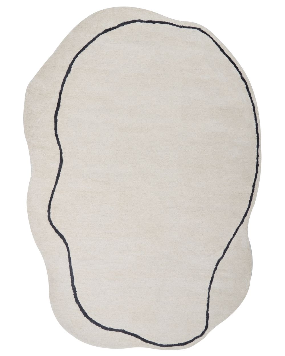 Teppich DERA Beige 160 x 230 cm Viskose