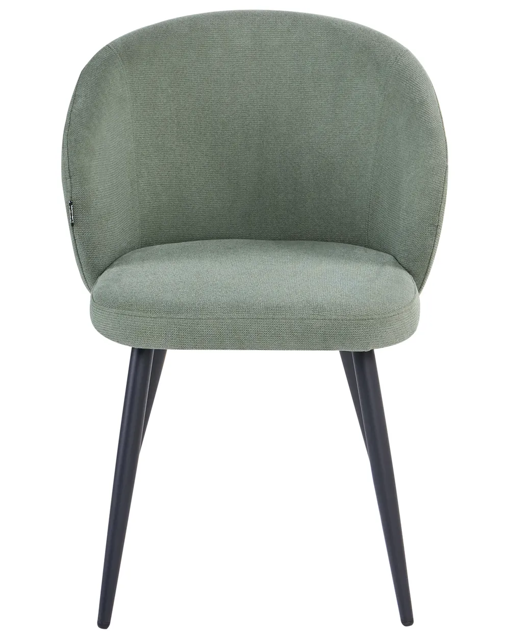 Set of 2 Dining Chairs MOUNDVILLE Fabric Light Green_1055324