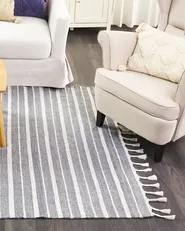 Tappeto BADEMLI Grigio chiaro 160 x 230 cm_846558