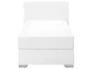 Boxspringbett Kunstleder PRESIDENT 90 x 200 cm Weiß_734718