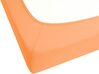 Spannbettlaken Baumwolle orange 200 x 200 cm JANBU_845935