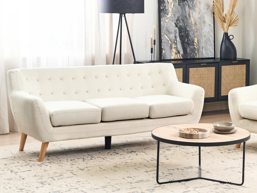 Sofa dla 3 osób MOTALA Jasnobeżowy