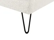 Bett mit Lattenrost Bouclé AMBILLOU 140 x 200 cm Cremeweiß_967570