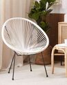 PE Rattan Accent Chair White ACAPULCO II_817069