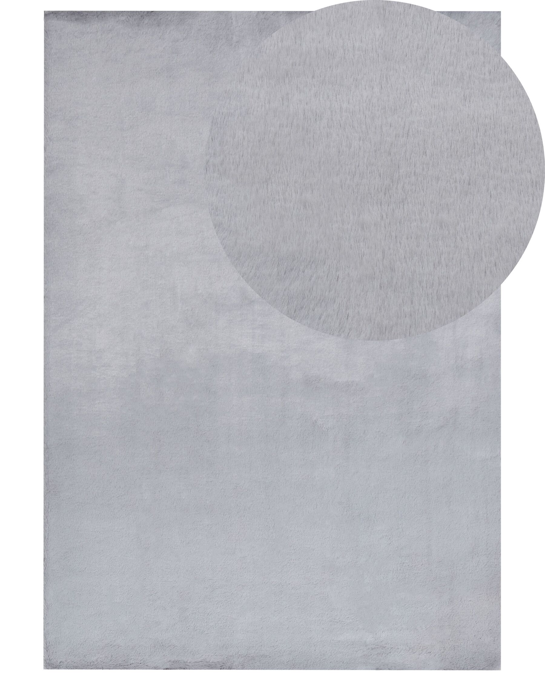 Vloerkleed kunstbont grijs 160 x 230 cm MIRPUR_858832