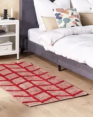 Tappeto SIVAS Rosso 80 x 150 cm Cotone_839708