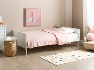 Bed Pine Wood BONNAC 90 x 200 cm (EU Single) White_911538