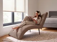 Chaise Longue QUILLY Corduroy Dark Beige_1096031