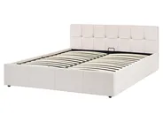 Bett mit Stauraum LAURESSES Stoff Hellbeige 160 x 200 cm_1153508