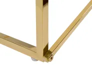 Coffee Table EMPORIA Tempered Glass White/ Gold_757591