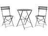 Steel Garden Bistro Set Black FIORI_879130