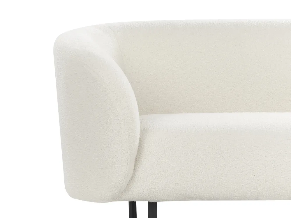 Sofa 3 Seater LOEN Boucle White_920389
