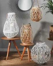 Lampion MAURITIUS 40 cm Wierzba Naturalny_734193