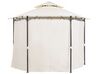 Gazebo in acciaio e tessuto beige Ø350 cm PORTEL_778937