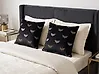 Set of 2 Decorative Cushions YUZURI 45 x 45 cm Velvet Black Animal Pattern