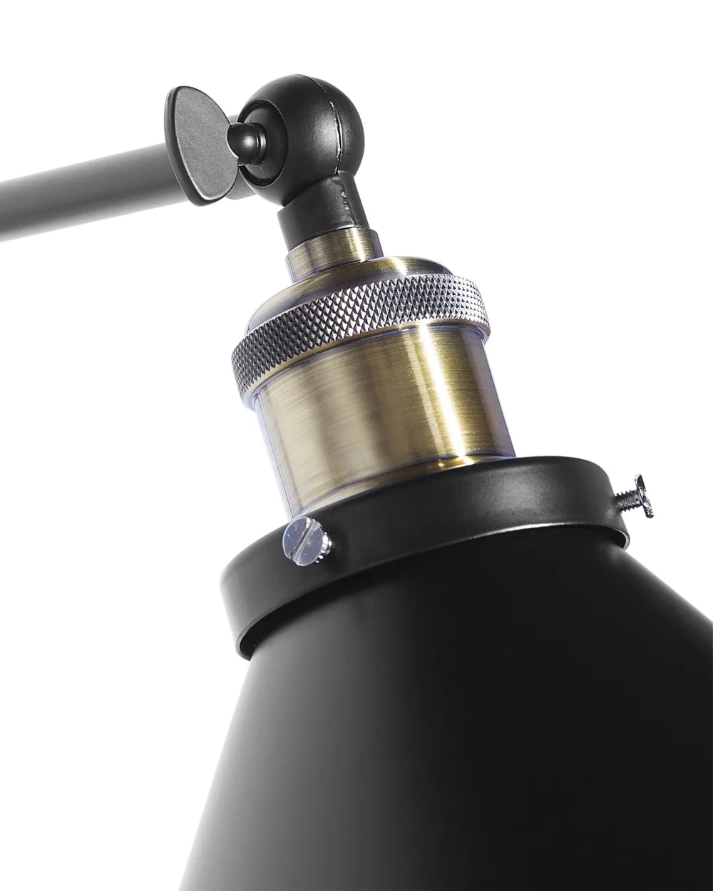 Set of 2 Wall Lamps NARVA Adjustable Metal Black - Beliani.co.uk