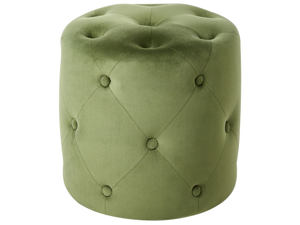 Pouf COROLLA Velluto Verde oliva
