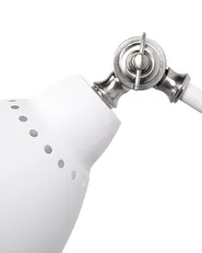 Set di 2 lampade da parete MISSISSIPPI Regolabile Metallo Bianco_770811