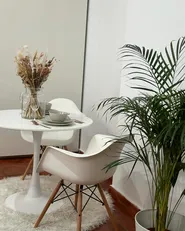 Dining Table BOCA White 90 cm 90 cm_928823
