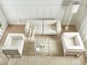 4 Seater Garden Sofa Set Light Beige FERRETTI_931507