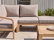 Garden 1-Seat Section RIVELLO Acacia Wood Light Brown_1156149