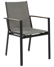 Set di 6 sedie da giardino BUSSETO Metallo Nero_841750