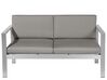 Set divani da giardino con tavolino in alluminio grigio scuro SALERNO_679548