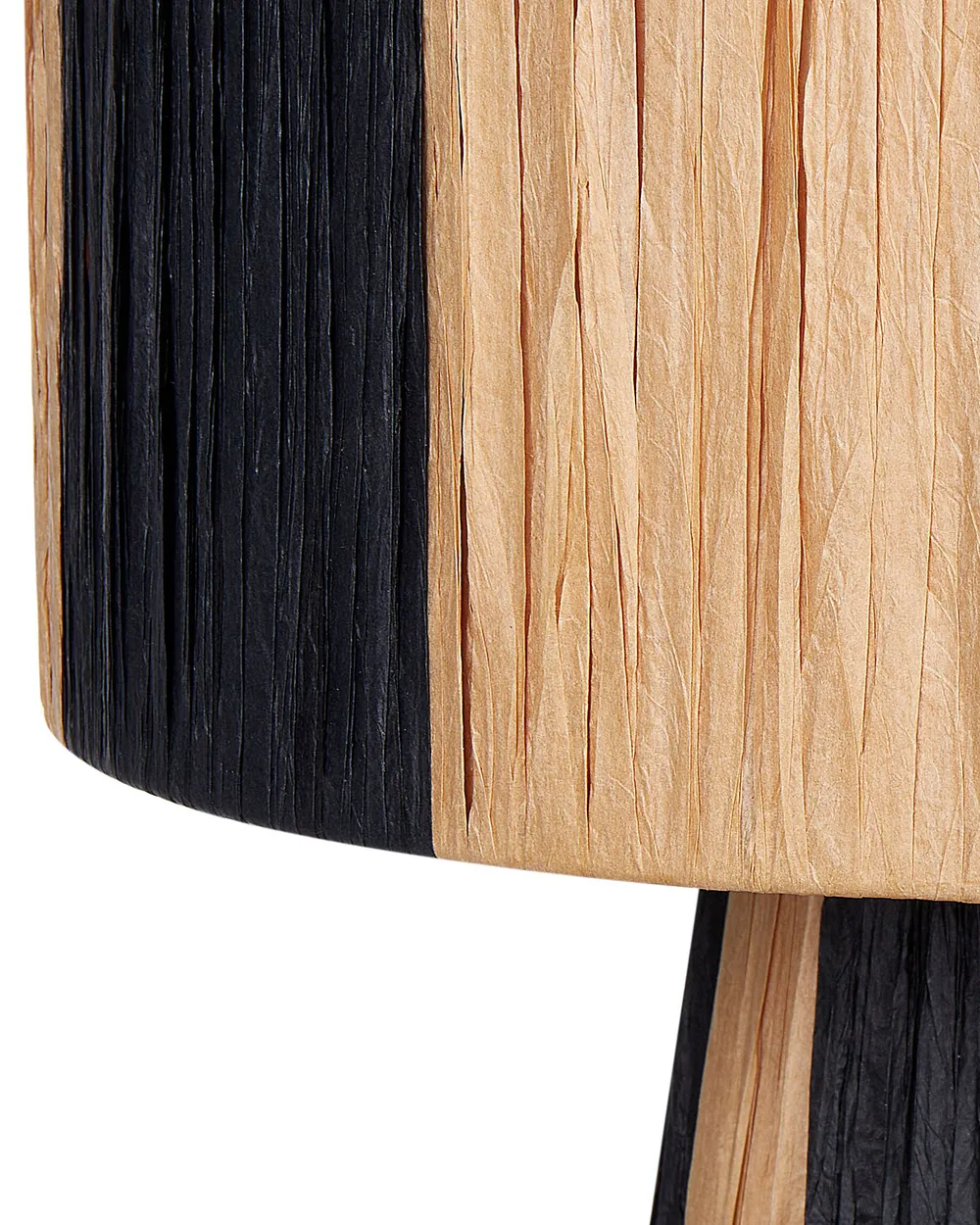 Lampada da tavolo WELMEL Vimini Marrone/Nero_899981