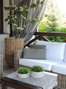 Set di divani da giardino 4 posti ARDEA Rattan Marrone chiaro_826365