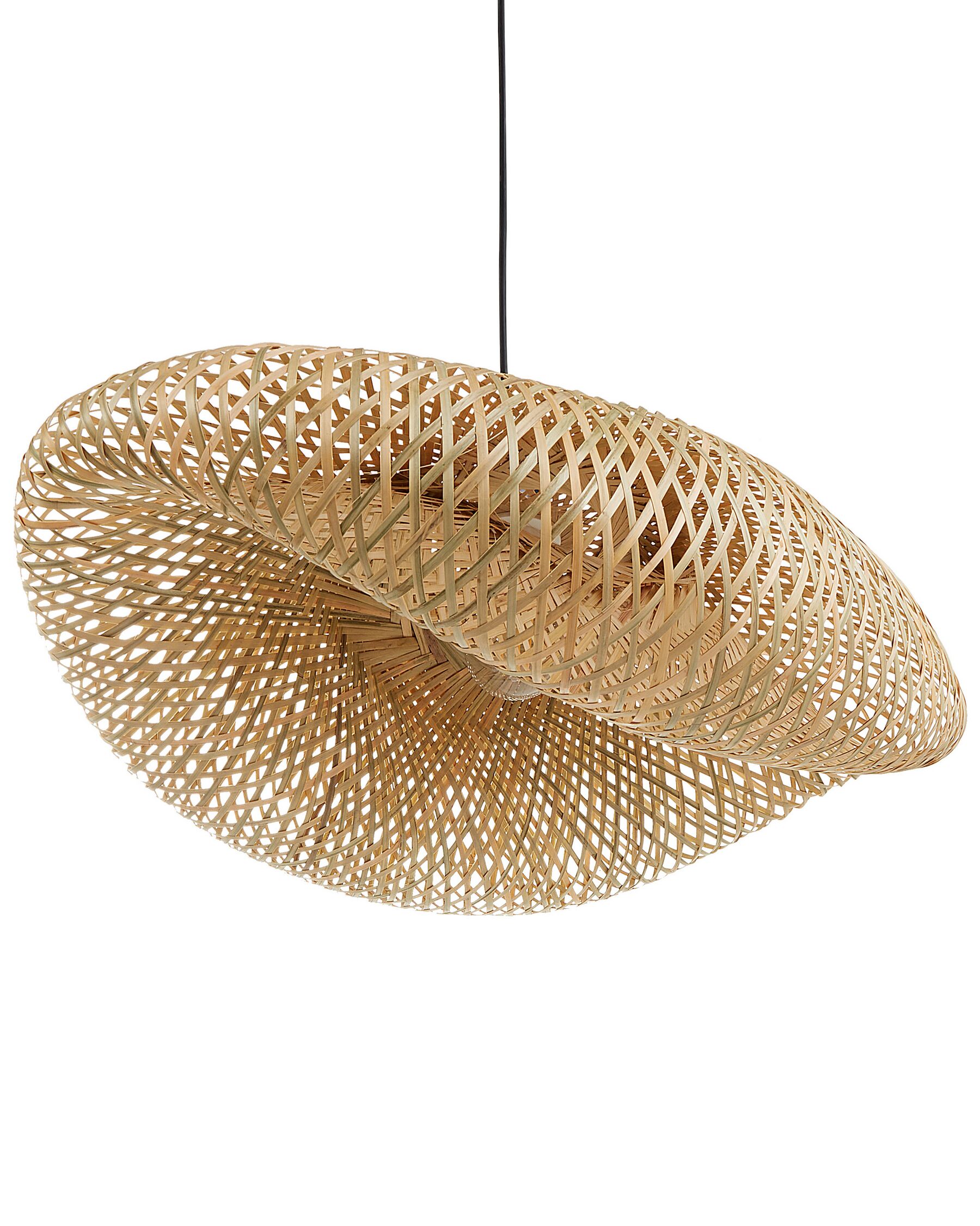 Lampa wisząca bambusowa naturalna BALHA_934725