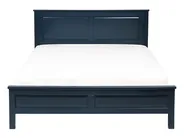 Bett mit Lattenrost Kiefernholz OLIVET 140 x 200 cm Dunkelblau_734510