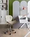Desk Chair VALETTA Faux Leather Beige