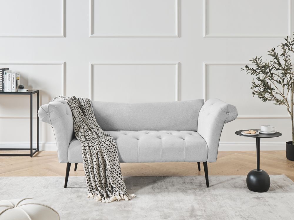 Chaise longue NANTILLY Tissu Gris clair
