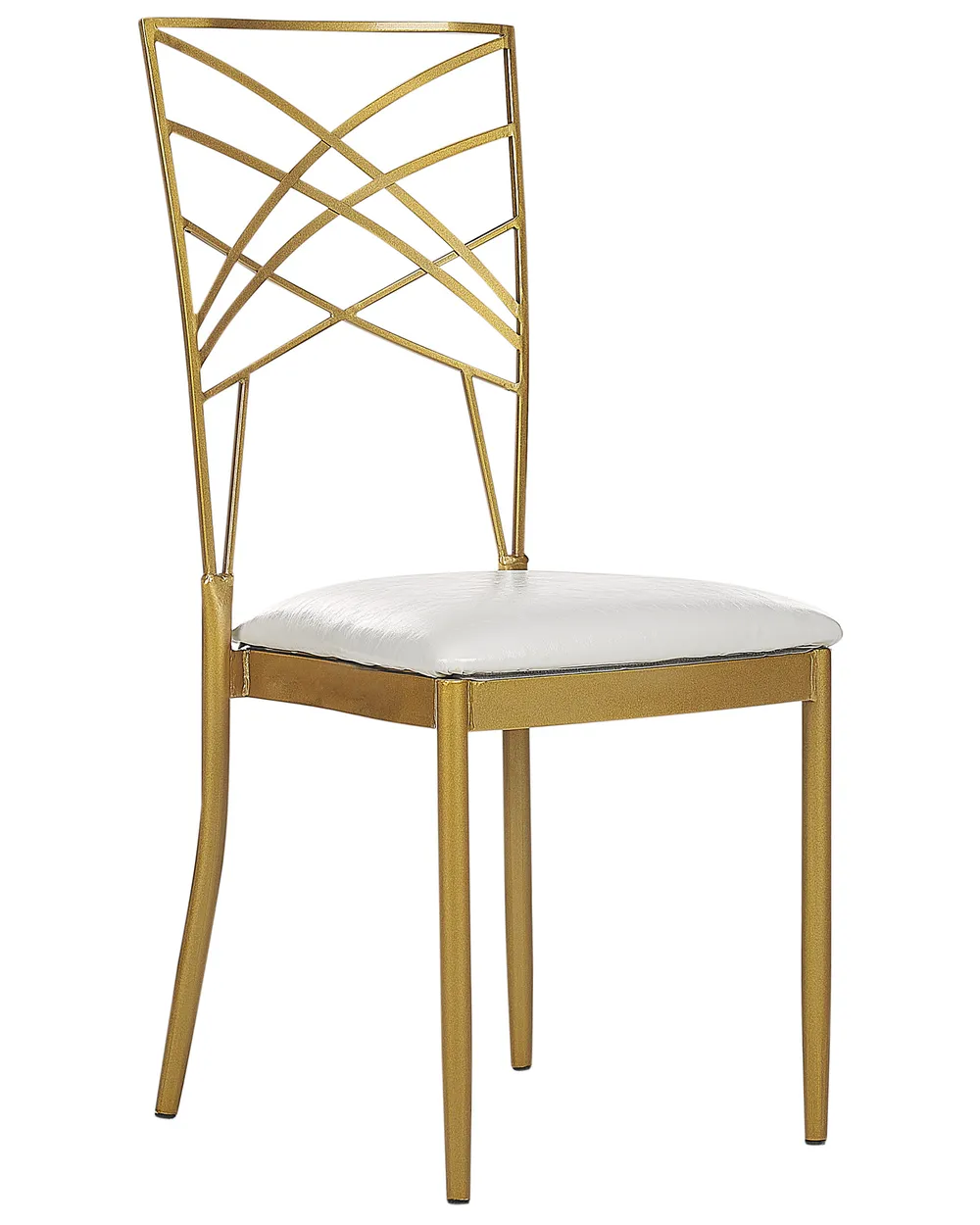 Sæt med 2 spisebordsstole GIRARD Metal Guld_913460