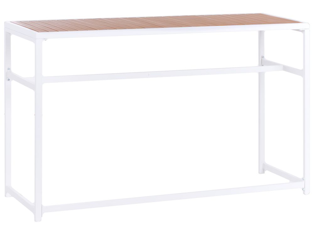 Mini bar pentru grădină AVETRANA 150 cm 50 cm Maro/Alb