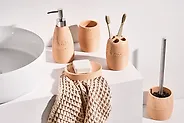 5-Piece Bathroom Accessories Set YARAPA Orange_1184103